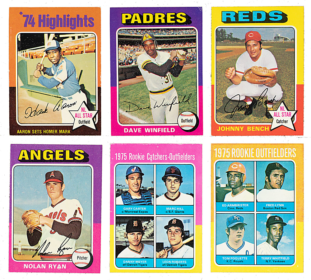 High-Grade 1975 Topps Complete Set (660) Including 27 PSA-Graded Cards