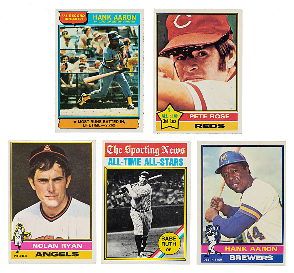 High-Grade 1976 Topps Complete Set (660) Plus Traded Series (44) Including 24 PSA-Graded Cards