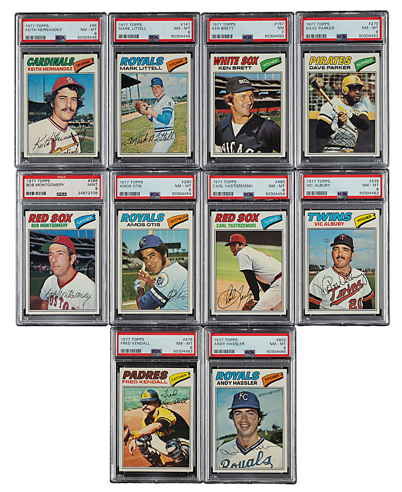 1977 Topps Complete Set (660) Including 14 PSA-Graded Cards