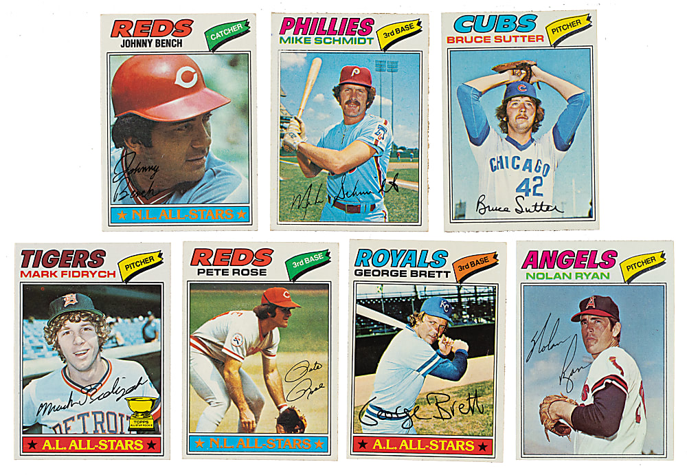 1977 Topps Complete Set (660) Including 14 PSA-Graded Cards