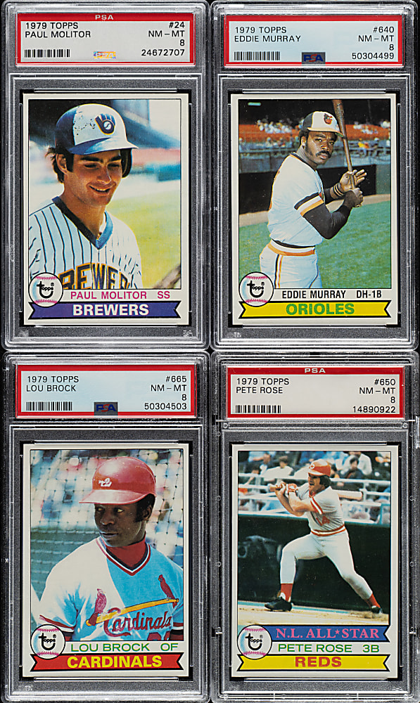 1979 Topps Complete Set (726) Including 18 PSA-Graded Cards