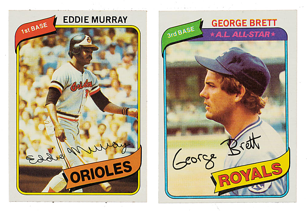 High-Grade 1980 Topps Complete Set (726) Including Rickey Henderson Rookie PSA NM-MT 8