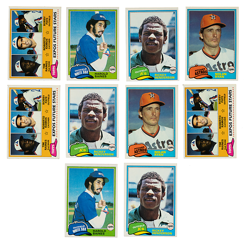 High-Grade 1981 Topps Complete Set Trio (3 Sets, 2,178 Cards) Including 21 PSA-Graded Cards
