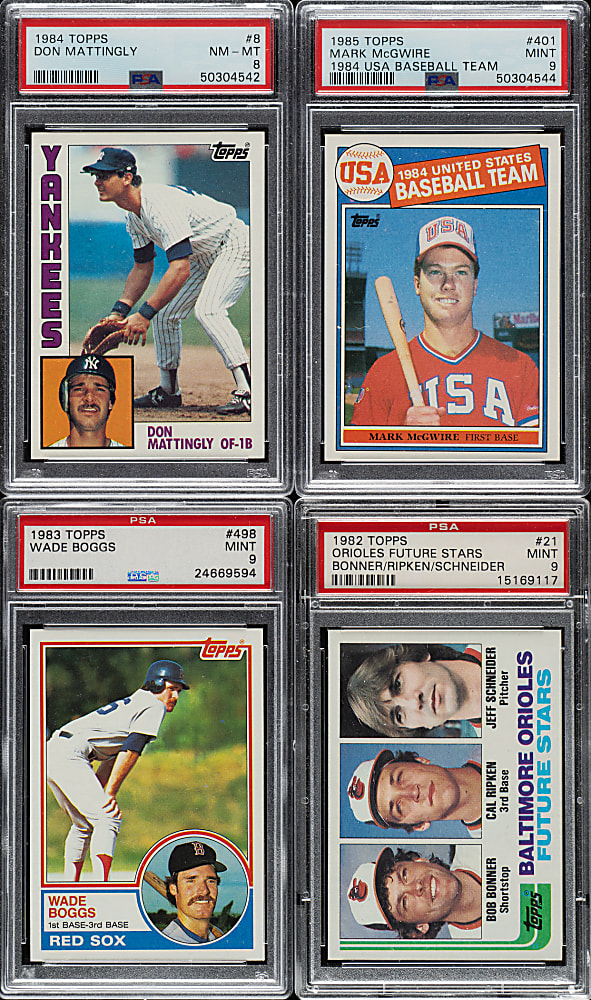 High-Grade 1982 to 1986 Topps Complete Set Collection (5 Sets, 3,960 Cards)