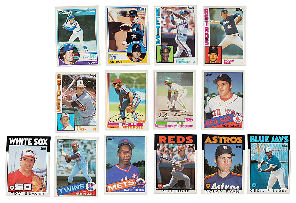High-Grade 1982 to 1986 Topps Complete Set Collection (5 Sets, 3,960 Cards)