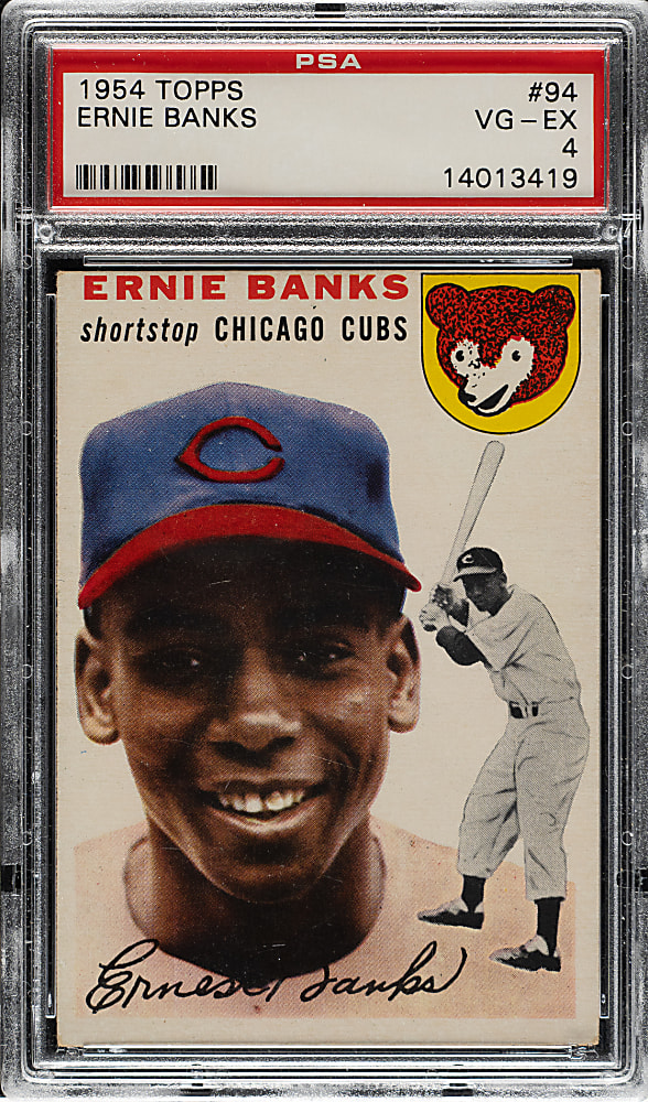 1954 Topps #94 Ernie Banks Rookie PSA VG-EX 4