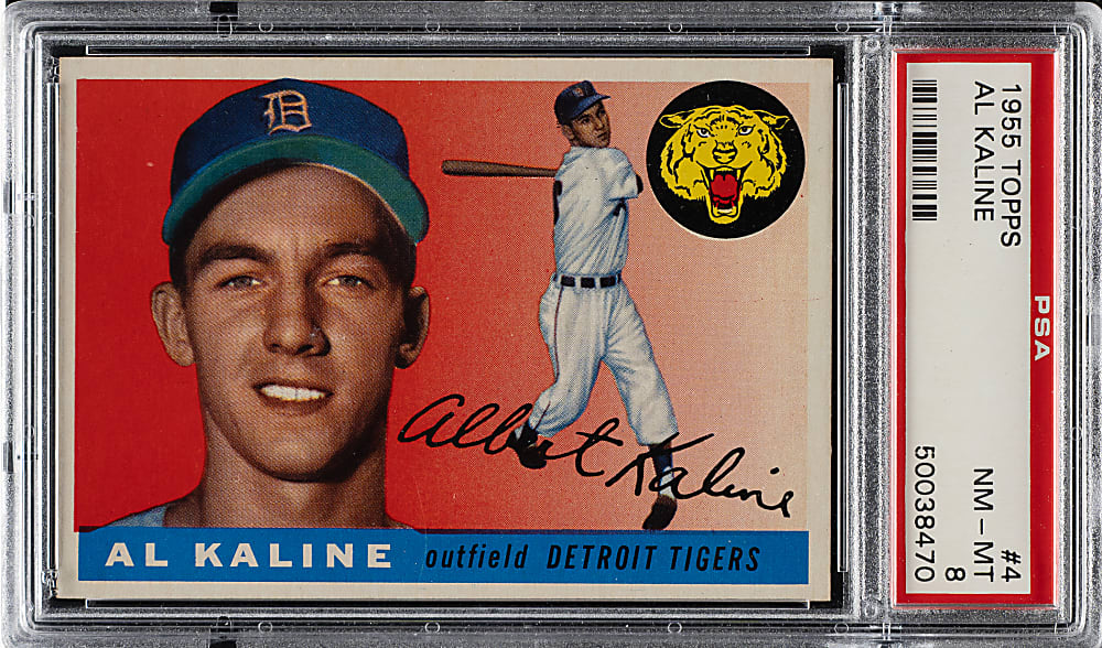 1955 Topps #4 Al Kaline PSA NM-MT 8