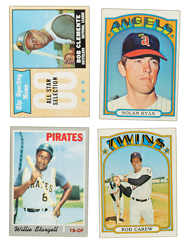 1968 to 1972 Topps Collection (1,698) Including 69 Hall of Famers