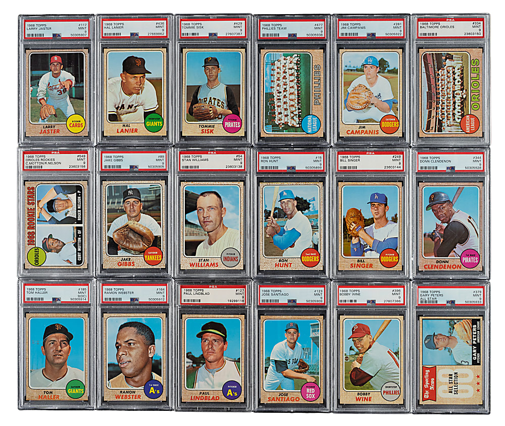1968 Topps PSA MINT 9 Collection (22)