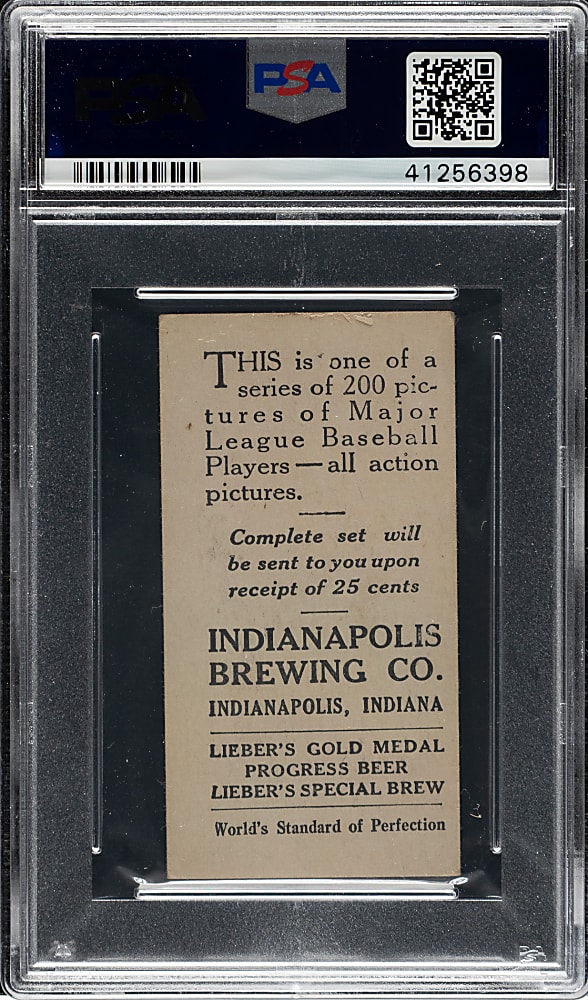 1916 M101-4 Indianapolis Brewing Co. #17 Mordecai Brown PSA VG 3 - 1 of 1 - Highest Graded!