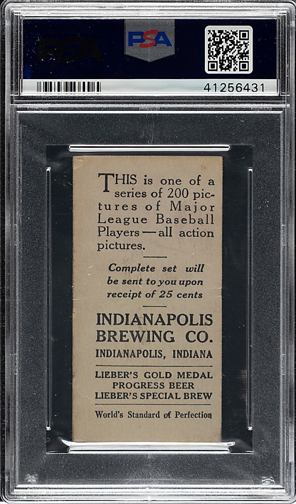 1916 M101-4 Indianapolis Brewing Co. #54 Johnny Evers PSA VG 3 - 1 of 1 - Highest Graded!