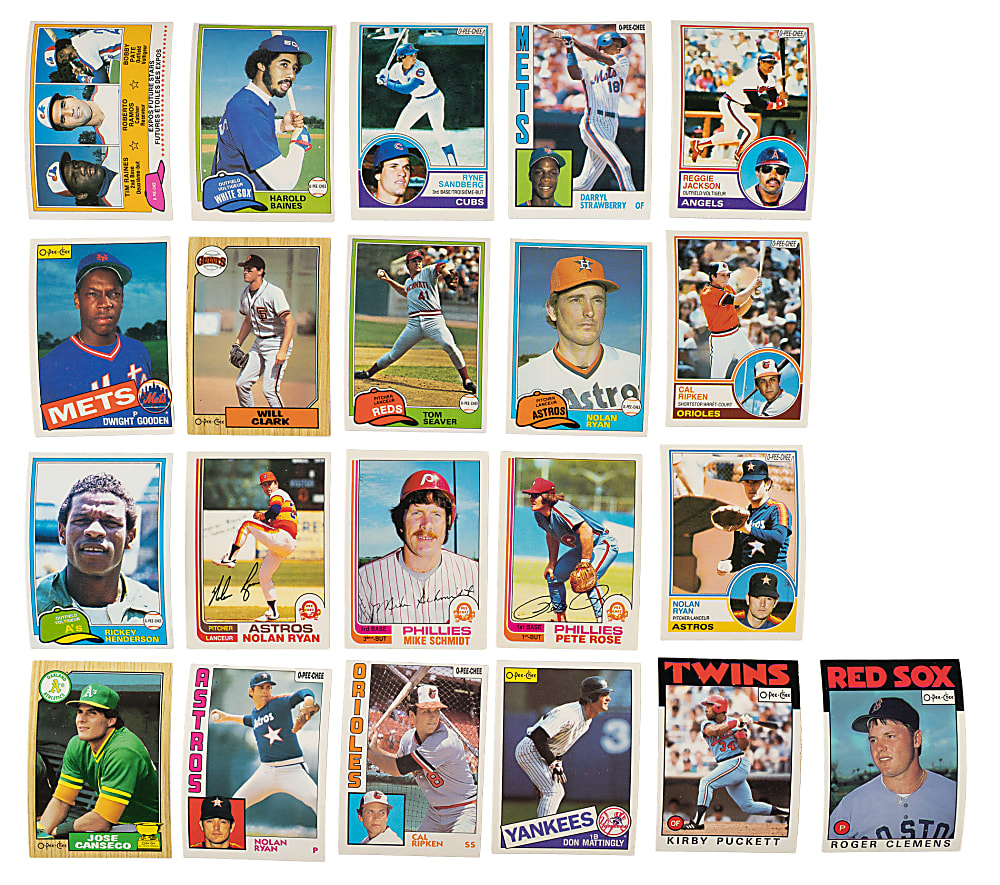1981 to 1991 O-Pee-Chee Complete Set Collection (9 Sets, 3,278 Cards)