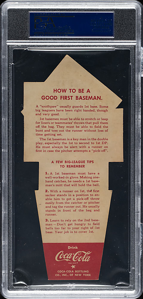 1952 Coca-Cola Playing Tips Gil Hodges PSA EX 5