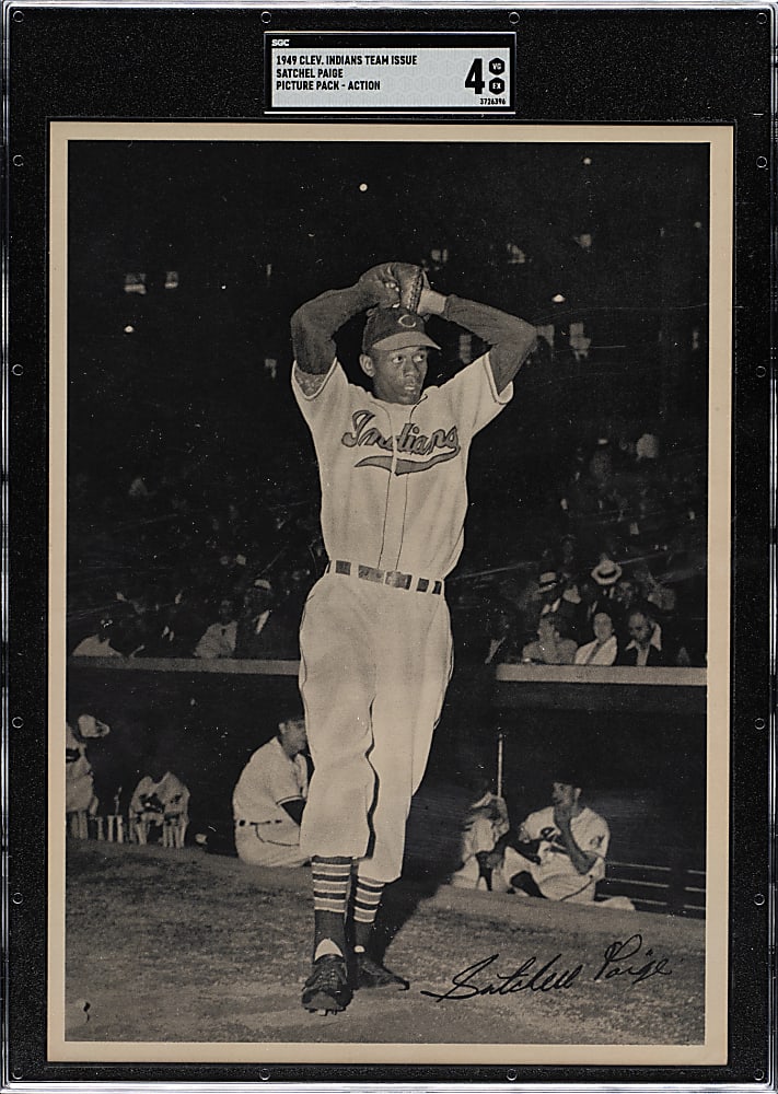 1949 Cleveland Indians Picture Pack-Action Complete Set (30) Including Satchel Paige SGC VG/EX 4 Plus Original Envelope