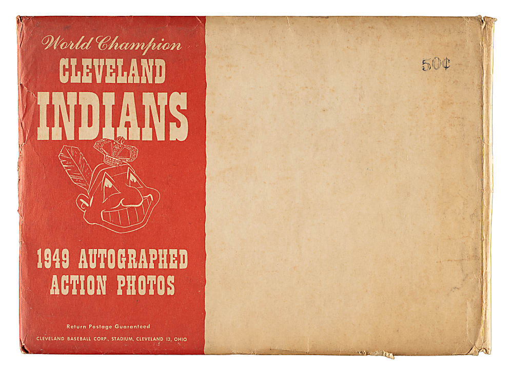 1949 Cleveland Indians Picture Pack-Action Complete Set (30) Including Satchel Paige SGC VG/EX 4 Plus Original Envelope