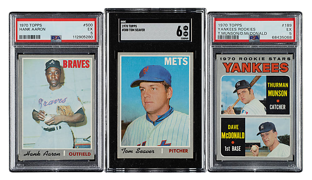 1970 Topps Near-Complete Set (715/720) Including 91 PSA- and SGC-Graded Cards
