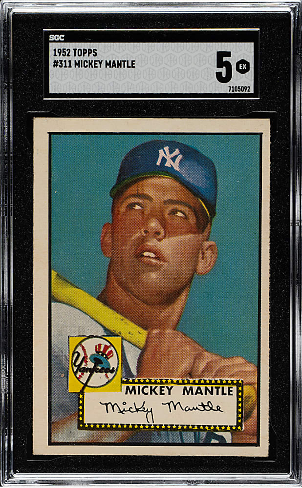 1952 Topps #311 Mickey Mantle SGC EX 5