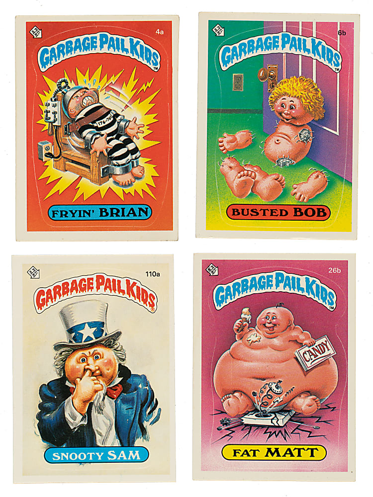1985 Topps "Garbage Pail Kids" Original Series 1 and Series 3 Near-Complete Set Pair (2 Sets, 156 Stickers)