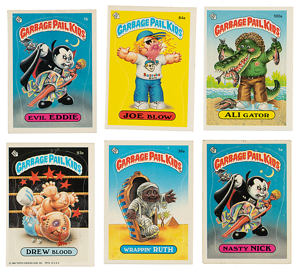 1985 Topps "Garbage Pail Kids" Original Series 1 and Series 3 Near-Complete Set Pair (2 Sets, 156 Stickers)