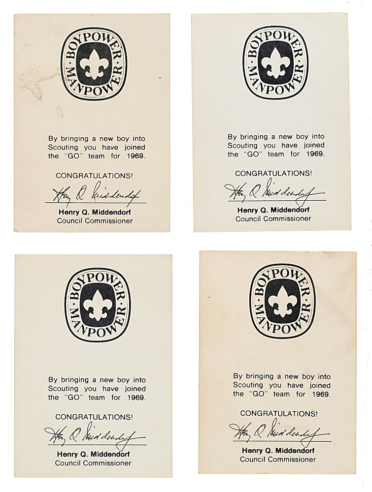 1969 N.Y. Boy Scouts Near-Complete Set (7/9) Including Tom Seaver