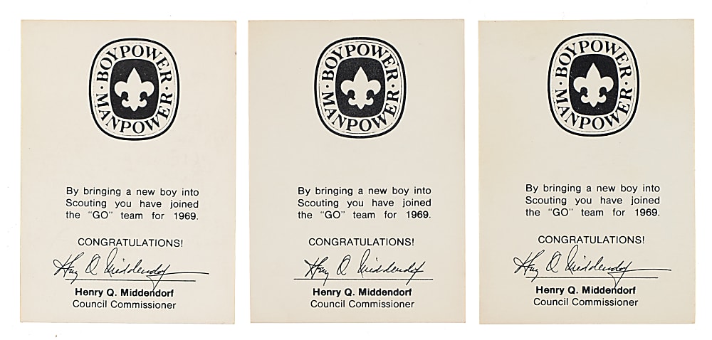 1969 N.Y. Boy Scouts Near-Complete Set (7/9) Including Tom Seaver