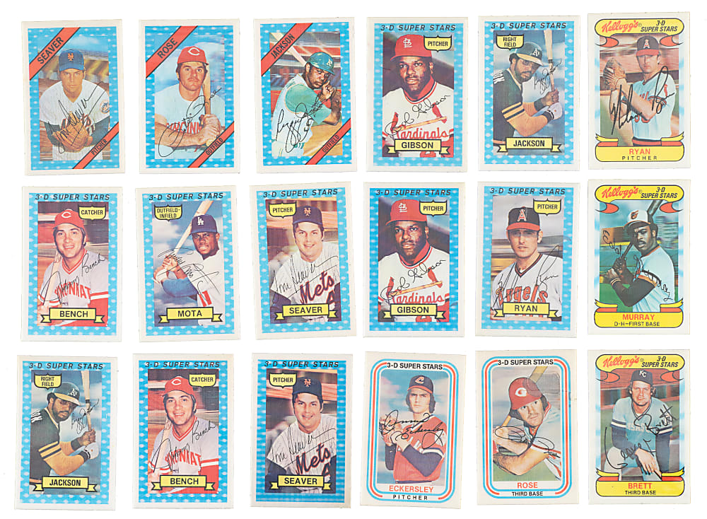 1972 to 1979 Kellogg's Complete Set Collection (9 Sets, 462 Cards)