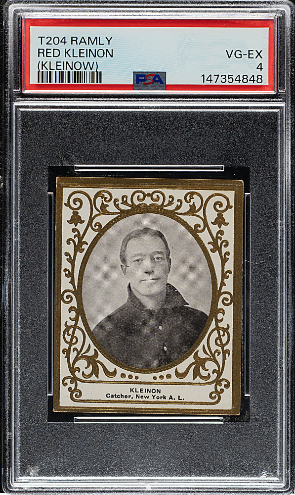 1909 T204 Ramly Tobacco Red Kleinow PSA VG-EX 4