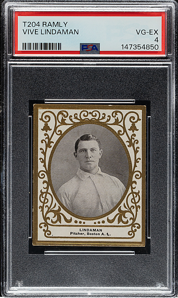 1909 T204 Ramly Tobacco Vive Lindaman PSA VG-EX 4