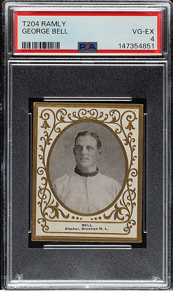 1909 T204 Ramly Tobacco George Bell PSA VG-EX 4