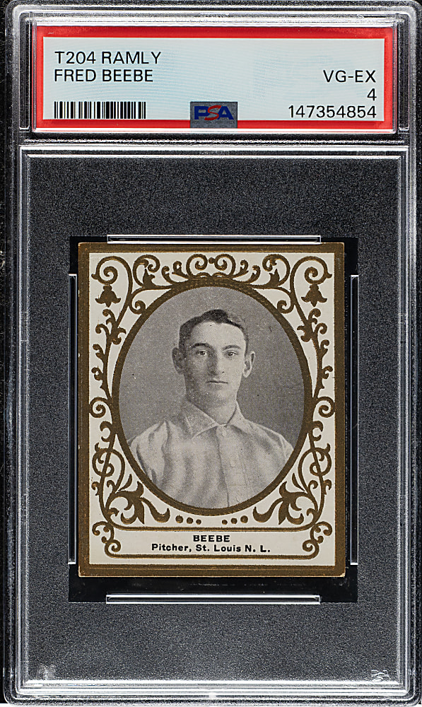 1909 T204 Ramly Tobacco Fred Beebe PSA VG-EX 4