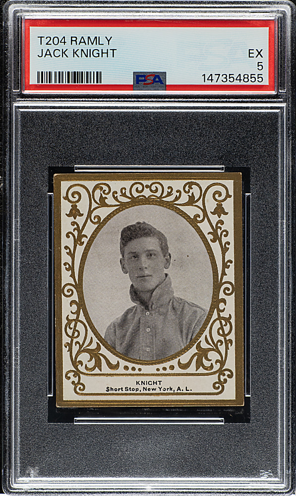 1909 T204 Ramly Tobacco Jack Knight PSA EX 5
