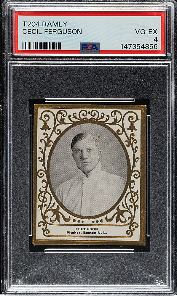 1909 T204 Ramly Tobacco Cecil Ferguson PSA VG-EX 4