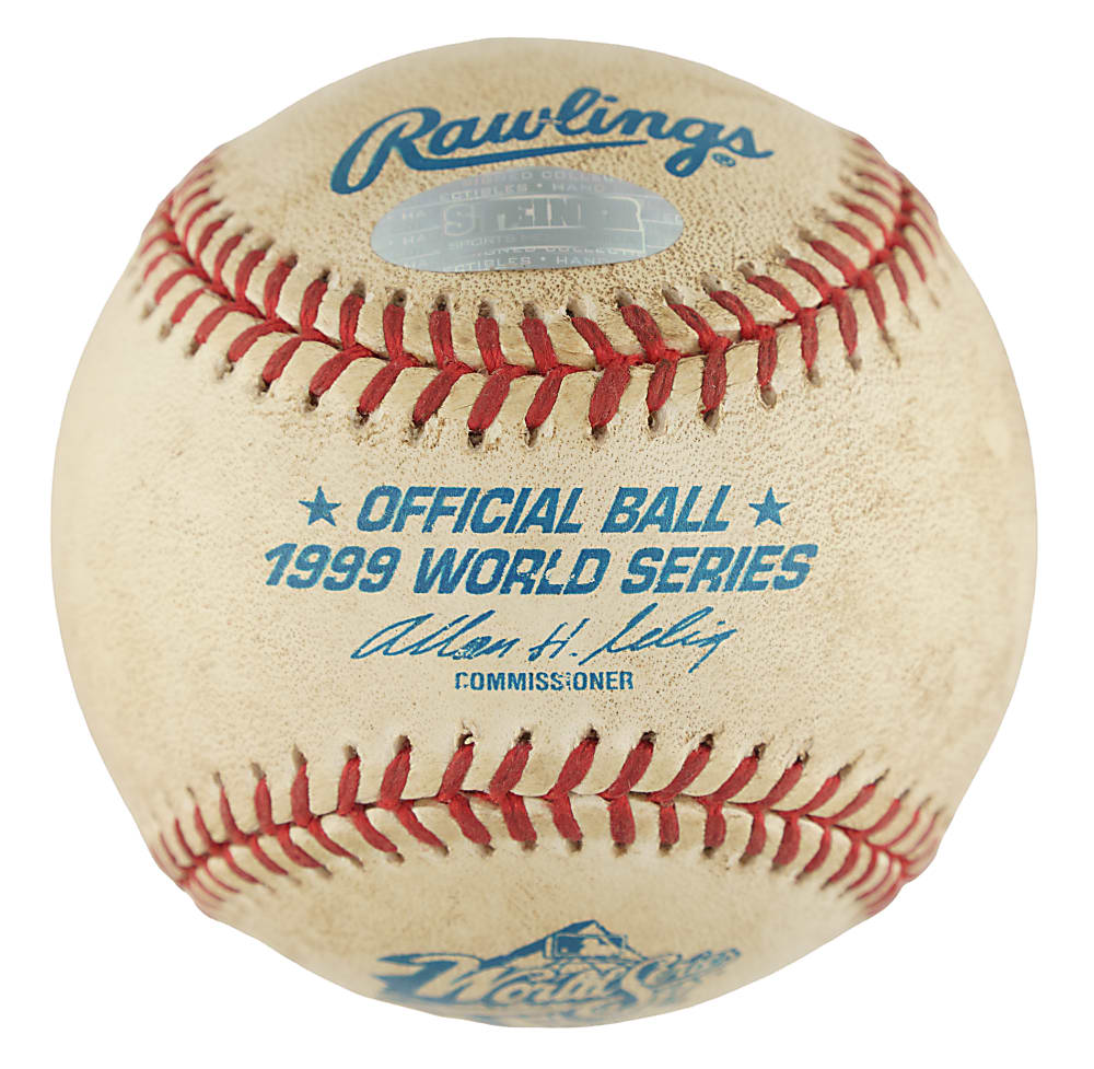 Mariano Rivera Signed Game-Used 1999 World Series Baseball - Steiner