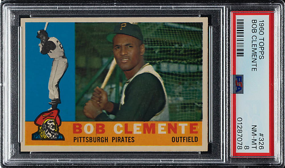 1960 Topps #326 Roberto Clemente PSA NM-MT 8