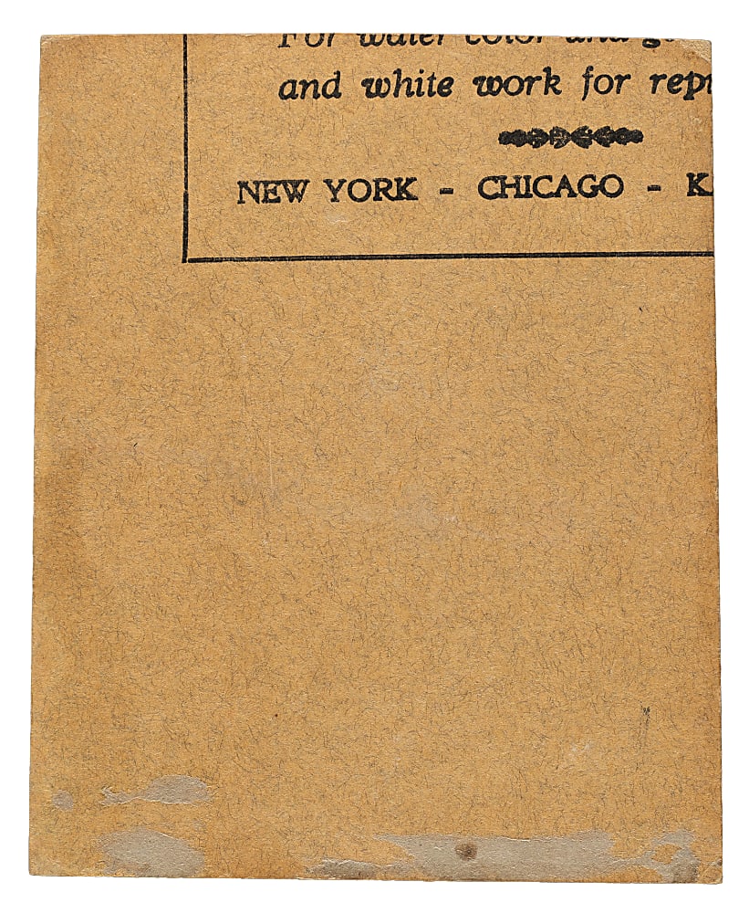 1935 R327 Diamond Stars Mel Harder Unissued Card Original Artwork