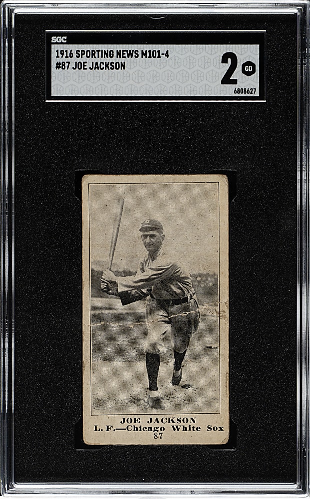 1916 M101-4 Sporting News #87 Joe Jackson SGC GOOD 2