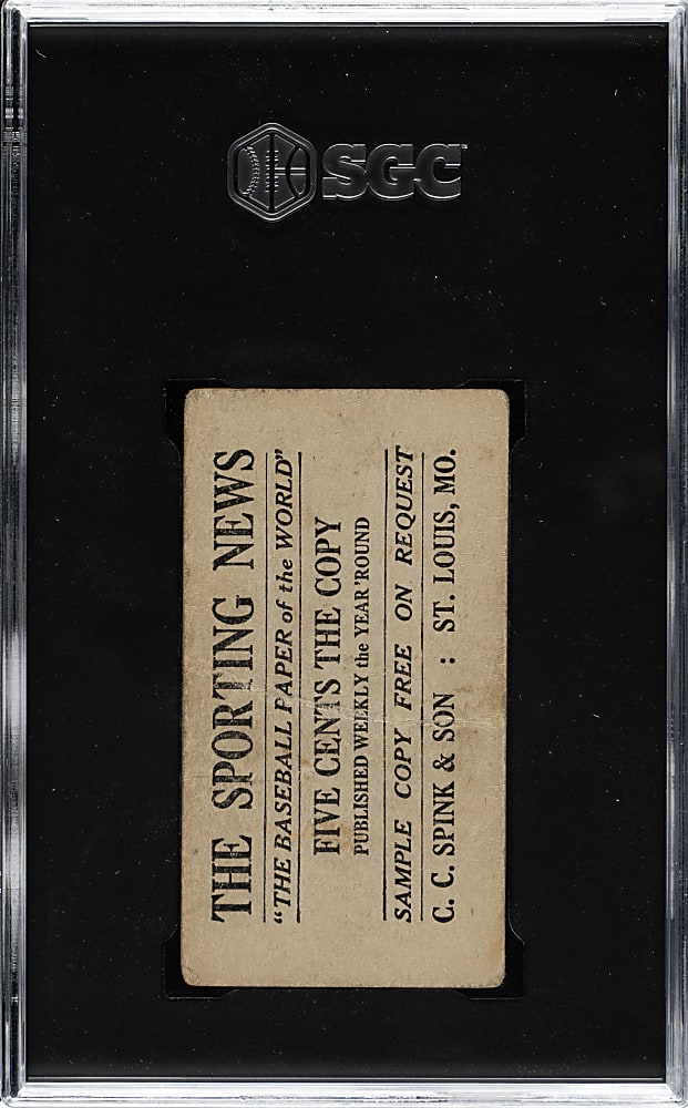 1916 M101-4 Sporting News #87 Joe Jackson SGC GOOD 2