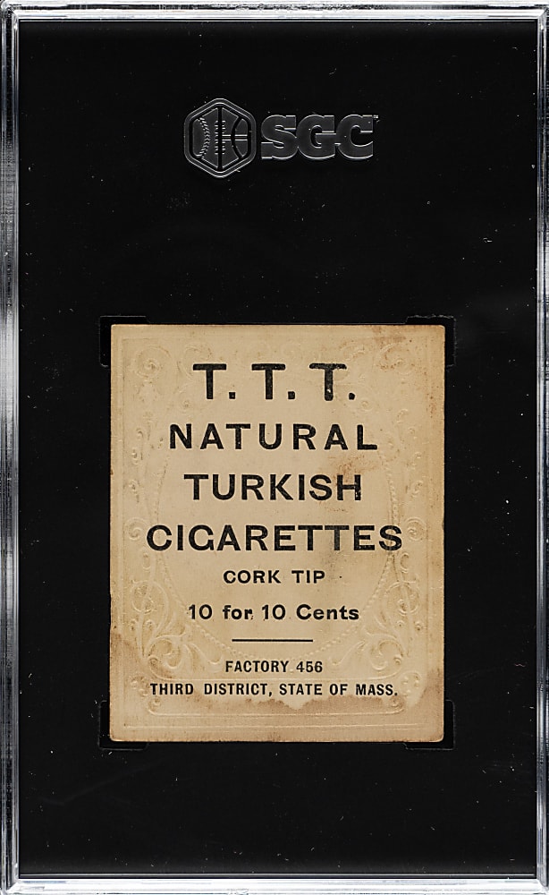 1909 T204 Ramly Tobacco Mike Donlin SGC VG 3 - T.T.T. Advertisement