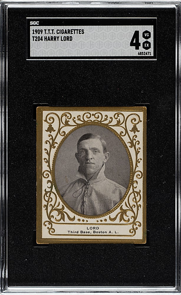1909 T204 Ramly Tobacco Harry Lord SGC VG/EX 4 - T.T.T. Advertisement