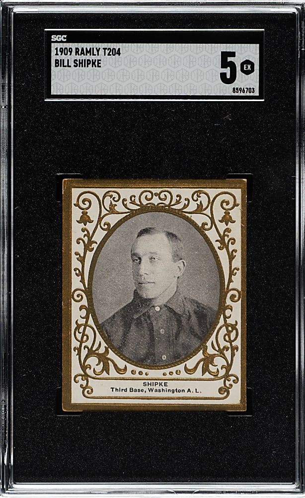 1909 T204 Ramly Tobacco Bill Shipke SGC EX 5