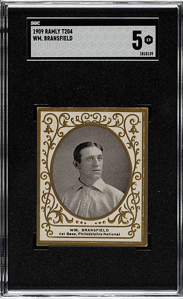 1909 T204 Ramly Tobacco William Bransfield SGC EX 5