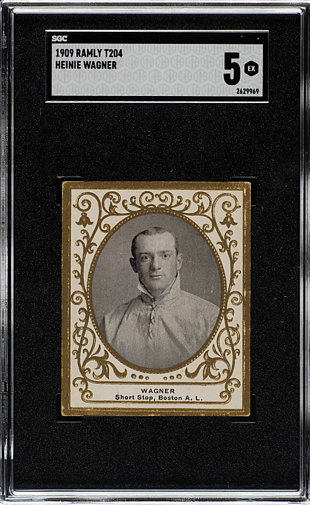 1909 T204 Ramly Tobacco Heinie Wagner SGC EX 5