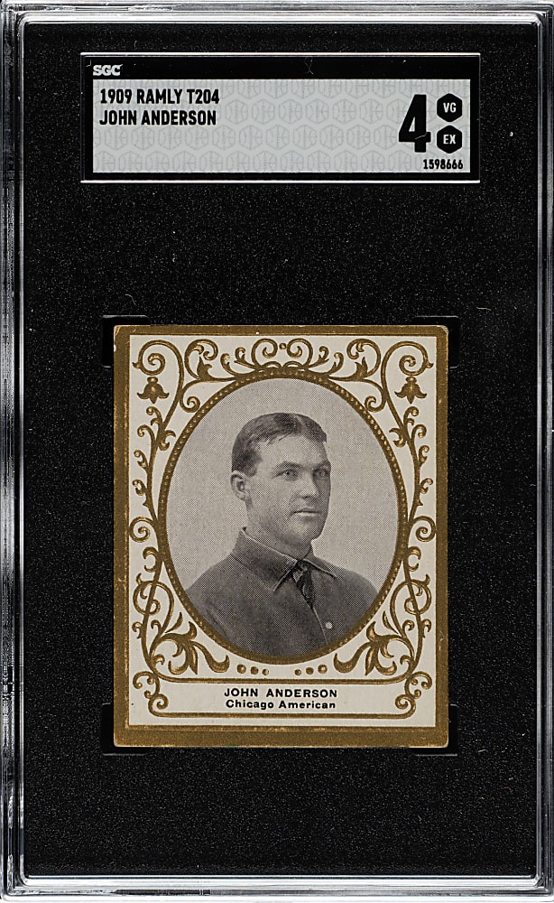 1909 T204 Ramly Tobacco John Anderson SGC VG/EX 4