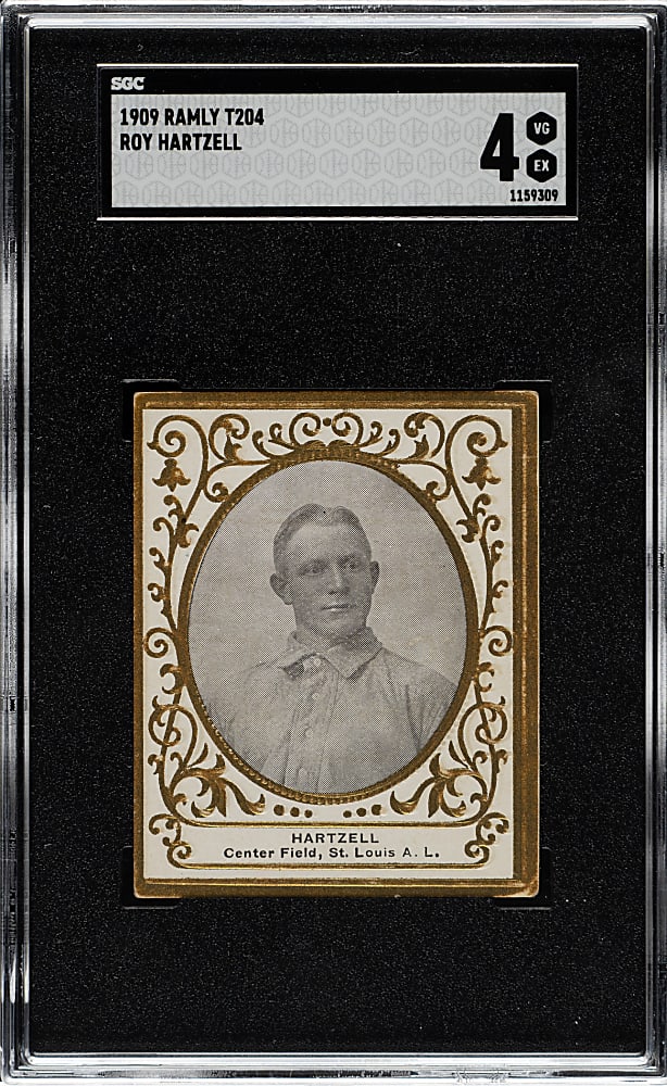 1909 T204 Ramly Tobacco Roy Hartzell SGC VG/EX 4