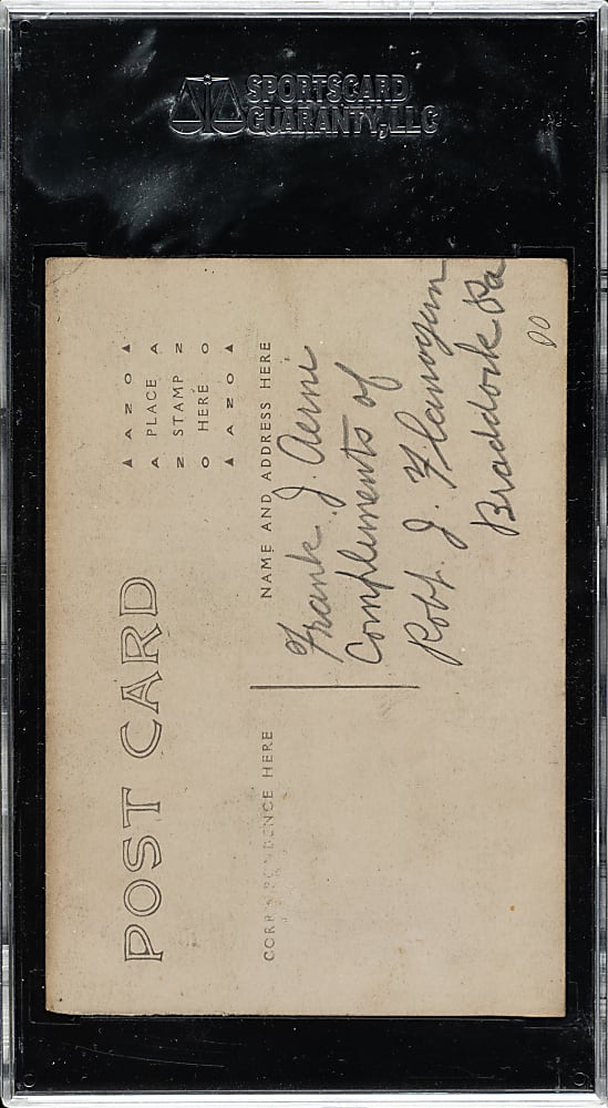 1908 PC800 Vignette Pittsburgh Pirates Real-Photo Postcard Honus Wagner - SGC