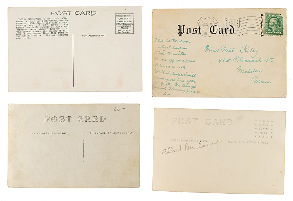 Circa 1900s to 1930s Baseball Team and Stadium Postcard Collection (54)