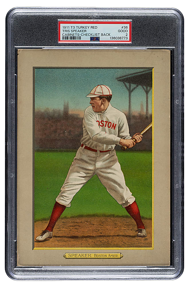 1911 T3 Turkey Red #36 Tris Speaker PSA GOOD 2