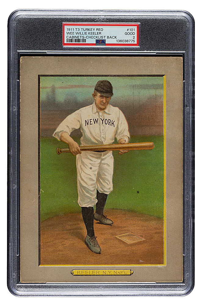 1911 T3 Turkey Red #101 Wee Willie Keeler PSA GOOD 2
