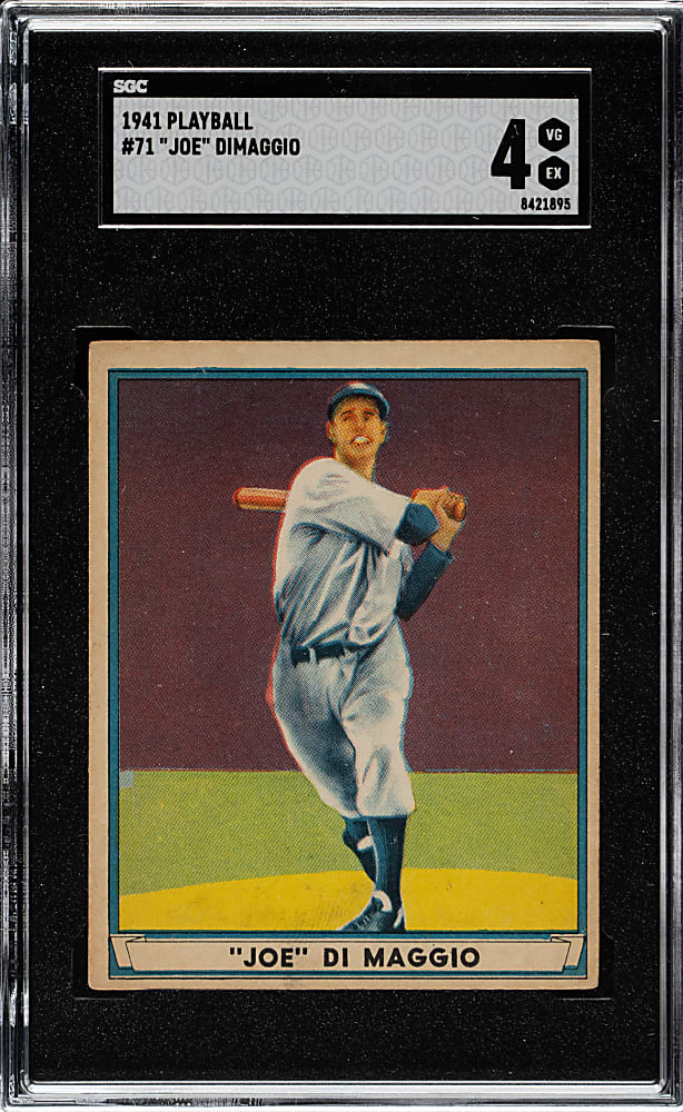1941 R336 Play Ball #71 Joe DiMaggio SGC VG/EX 4