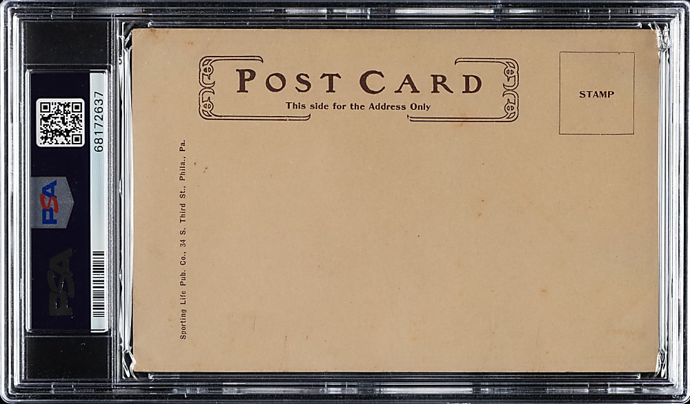 1906-1907 W601 Sporting Life Boston American Team Composite Postcard with Cy Young and Jimmy Collins PSA VG 3 - 1 of 1 - Highest Graded!